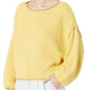 NWT- Free People Yellow Sweater